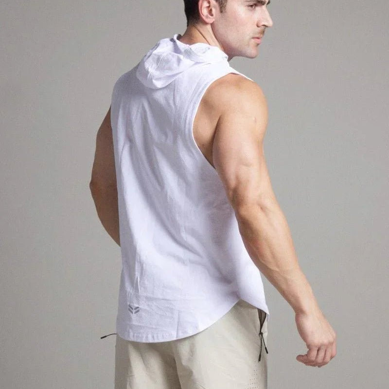 Sleeveless Workout Hoodie for Men - Flashmob Nation