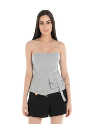 Structured Corset Top for Women - Flashmob Nation