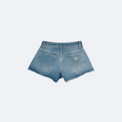 Studded Crop Set Denim - Women's Edgy Streetwear - Flashmob Nation