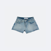 Studded Crop Set Denim - Women's Edgy Streetwear - Flashmob Nation