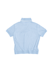 Textured Knit Polo Shirt - Blue - Flashmob Nation