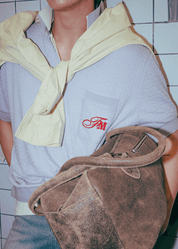 Textured knit polo shirt - Lavender - Flashmob Nation