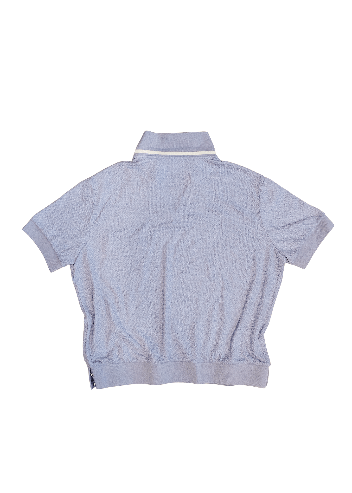 Textured knit polo shirt - Lavender - Flashmob Nation