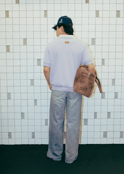 Textured knit polo shirt - Lavender - Flashmob Nation