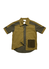 Two-Tone Tech Utility Zip Shirt