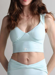 V - Neck Medium Support Sports Bra for Women - Flashmob Nation