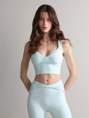 V - Neck Medium Support Sports Bra for Women - Flashmob Nation