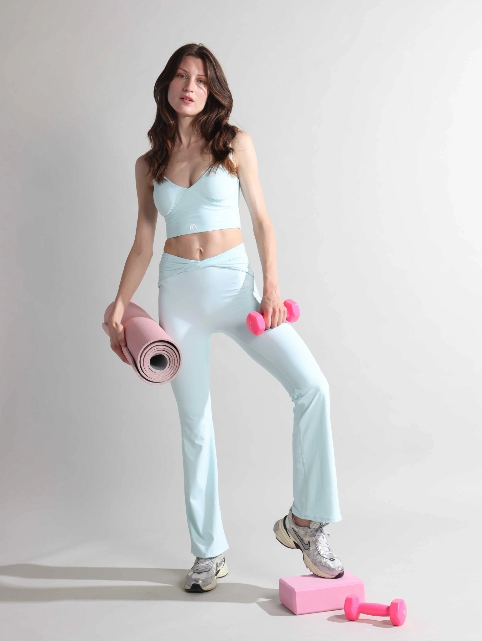 V - Shaped High Waisted Flare Yoga Pants for Women - Flashmob Nation