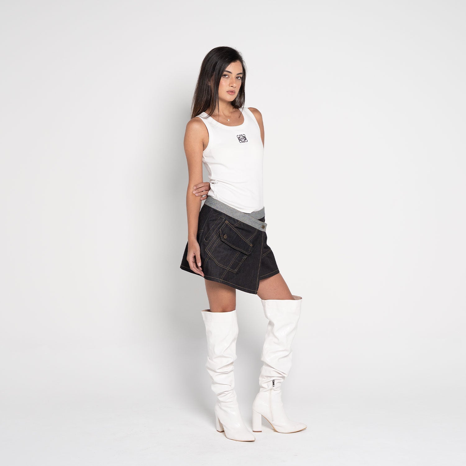 Wesley Asymmetric Cargo Mini Skirt - Flashmob Nation