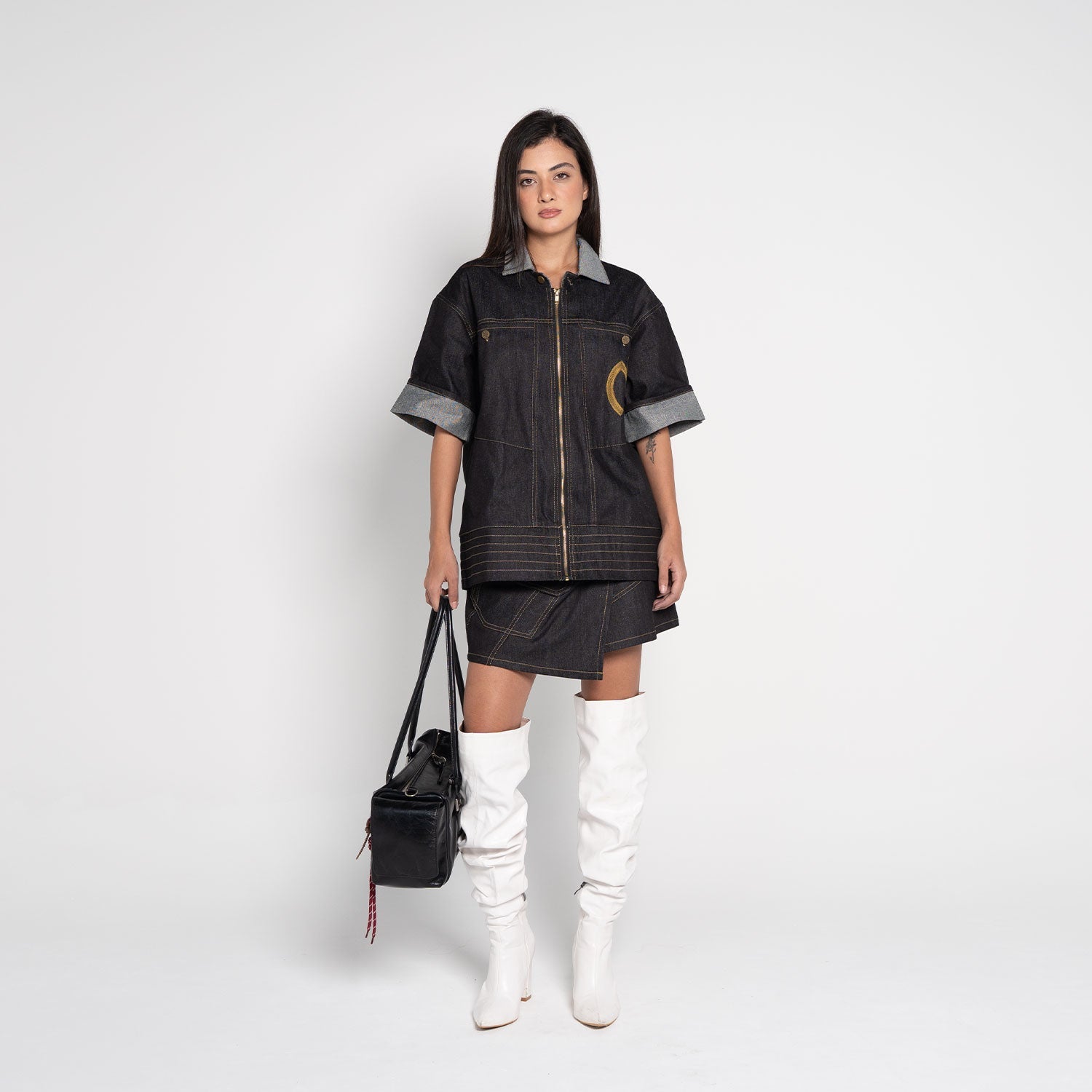 Wesley Asymmetric Cargo Mini Skirt - Flashmob Nation