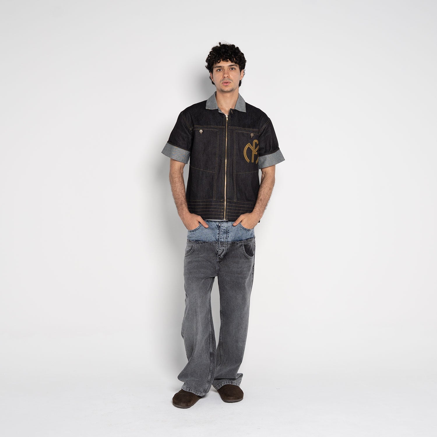Wesley Denim Short Sleeve Overshirt - Flashmob Nation