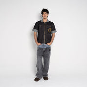 Wesley Denim Short Sleeve Overshirt - Flashmob Nation