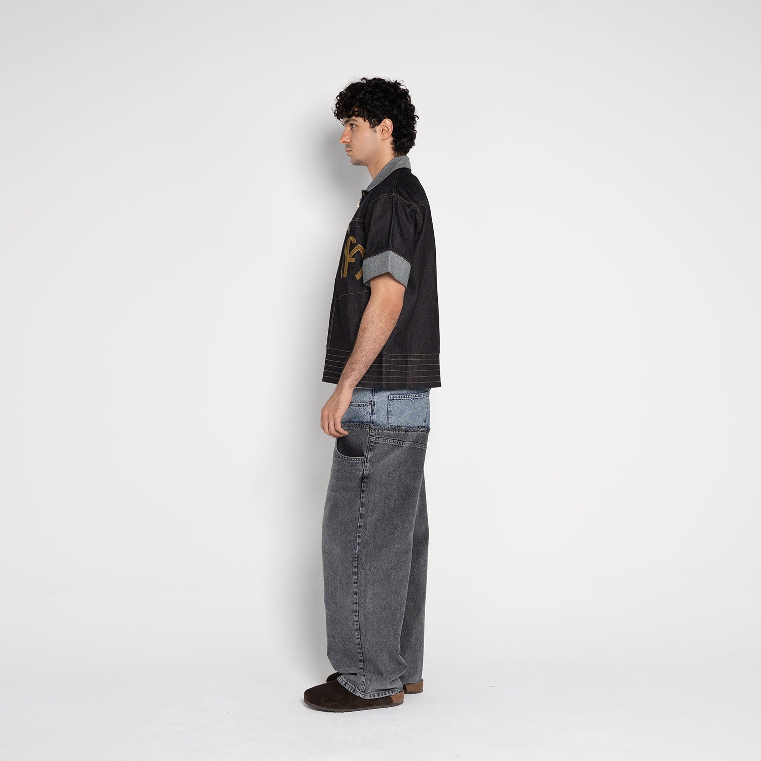 Wesley Denim Short Sleeve Overshirt - Flashmob Nation