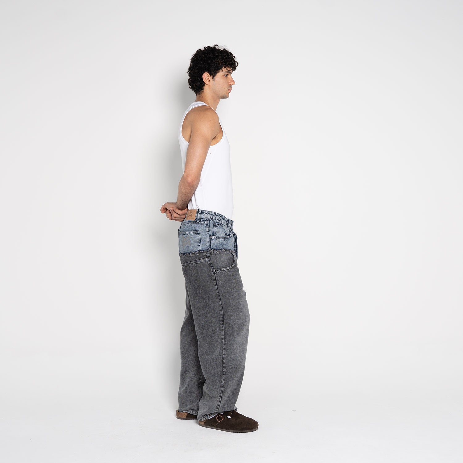 Wesley Rounded Denim Jeans - Flashmob Nation