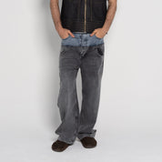 Wesley Rounded Denim Jeans - Flashmob Nation