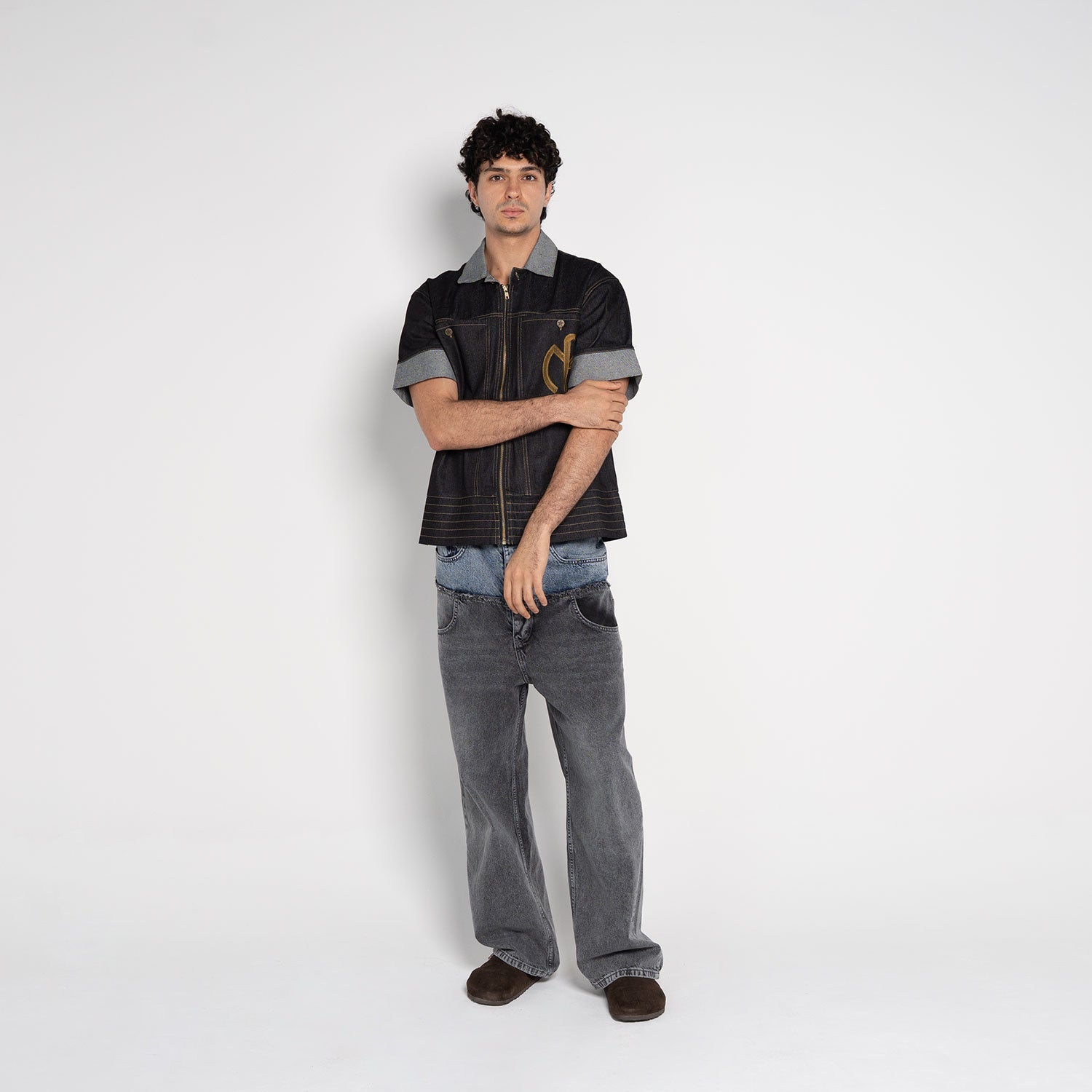 Wesley Rounded Denim Jeans - Flashmob Nation