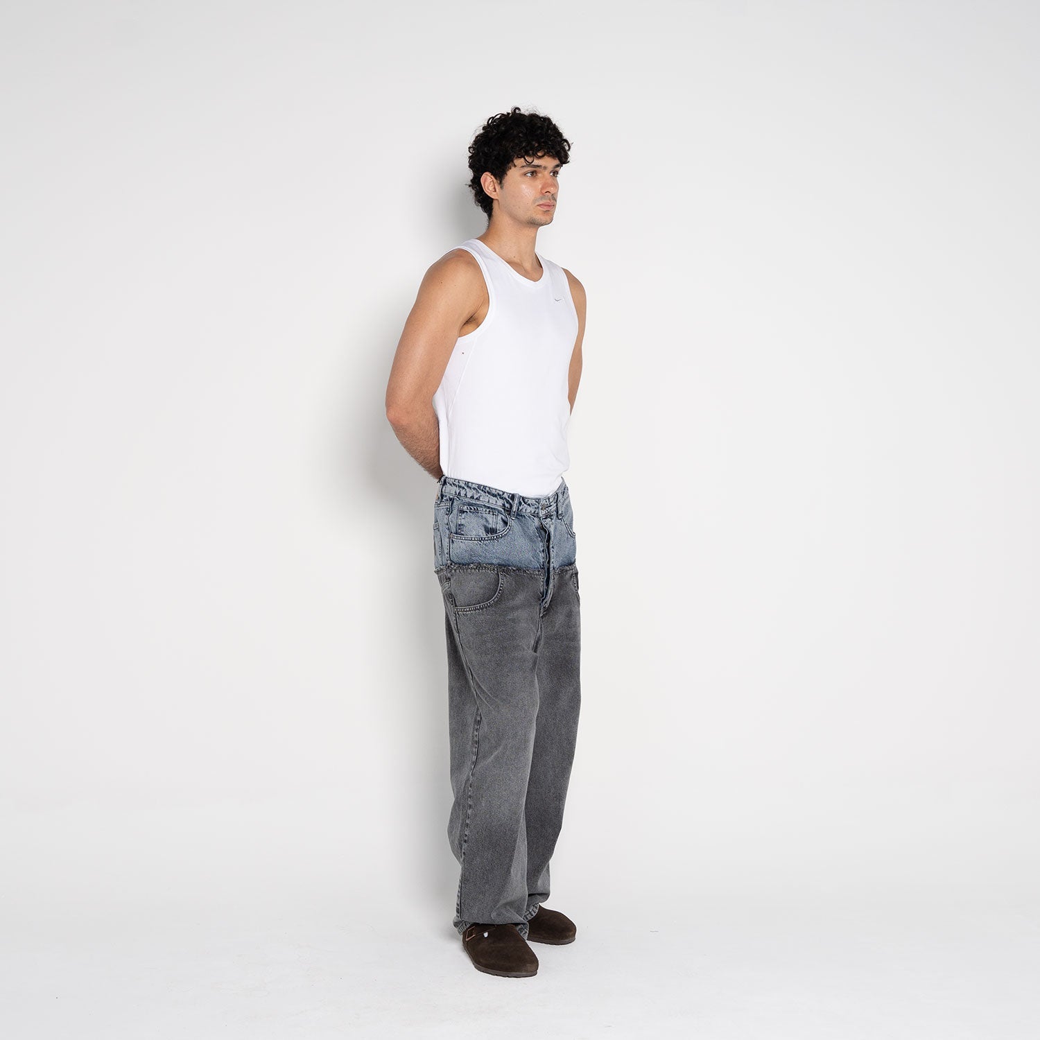 Wesley Rounded Denim Jeans - Flashmob Nation