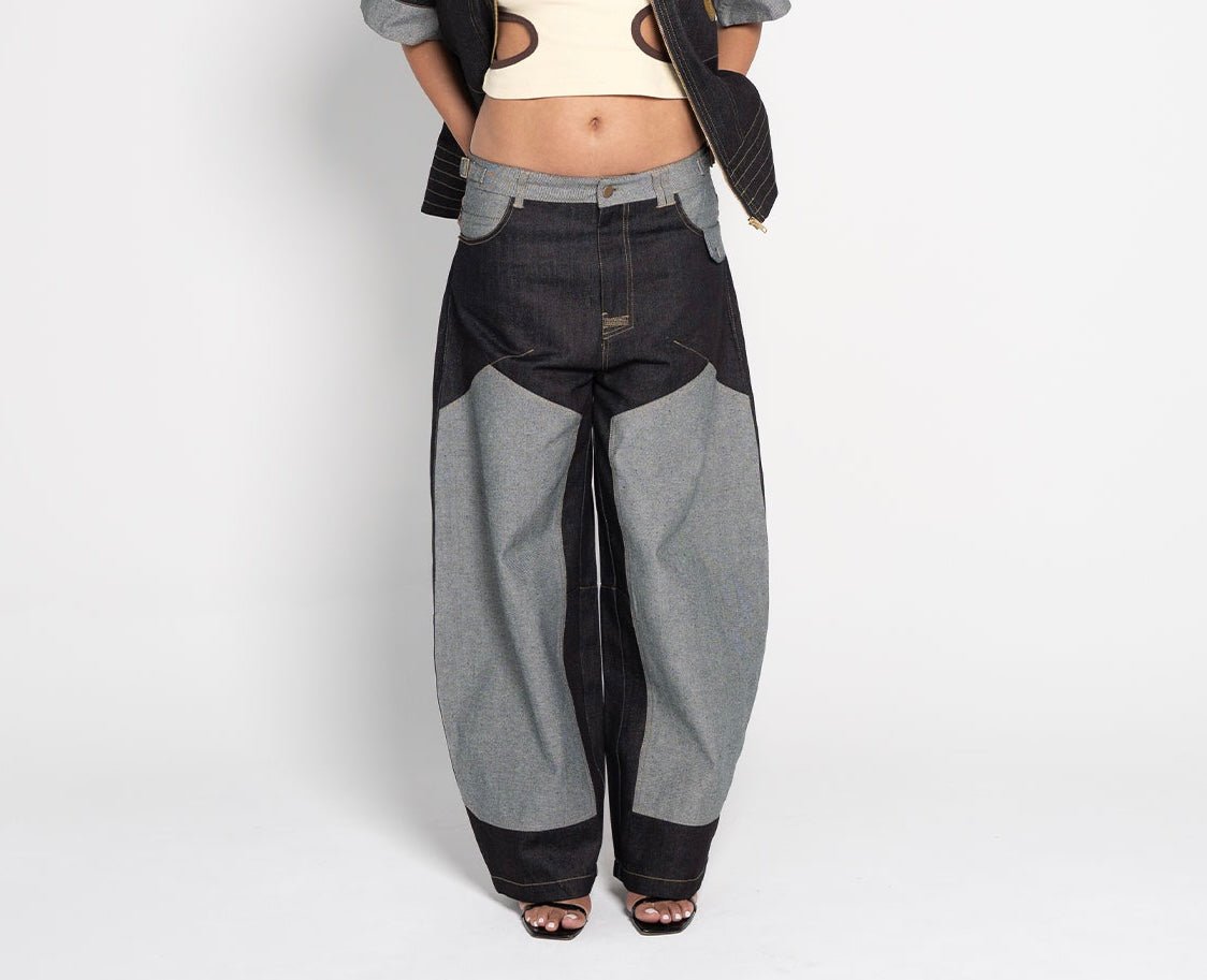 Wesley Rounded Denim Jeans – Dark Navy - Flashmob Nation