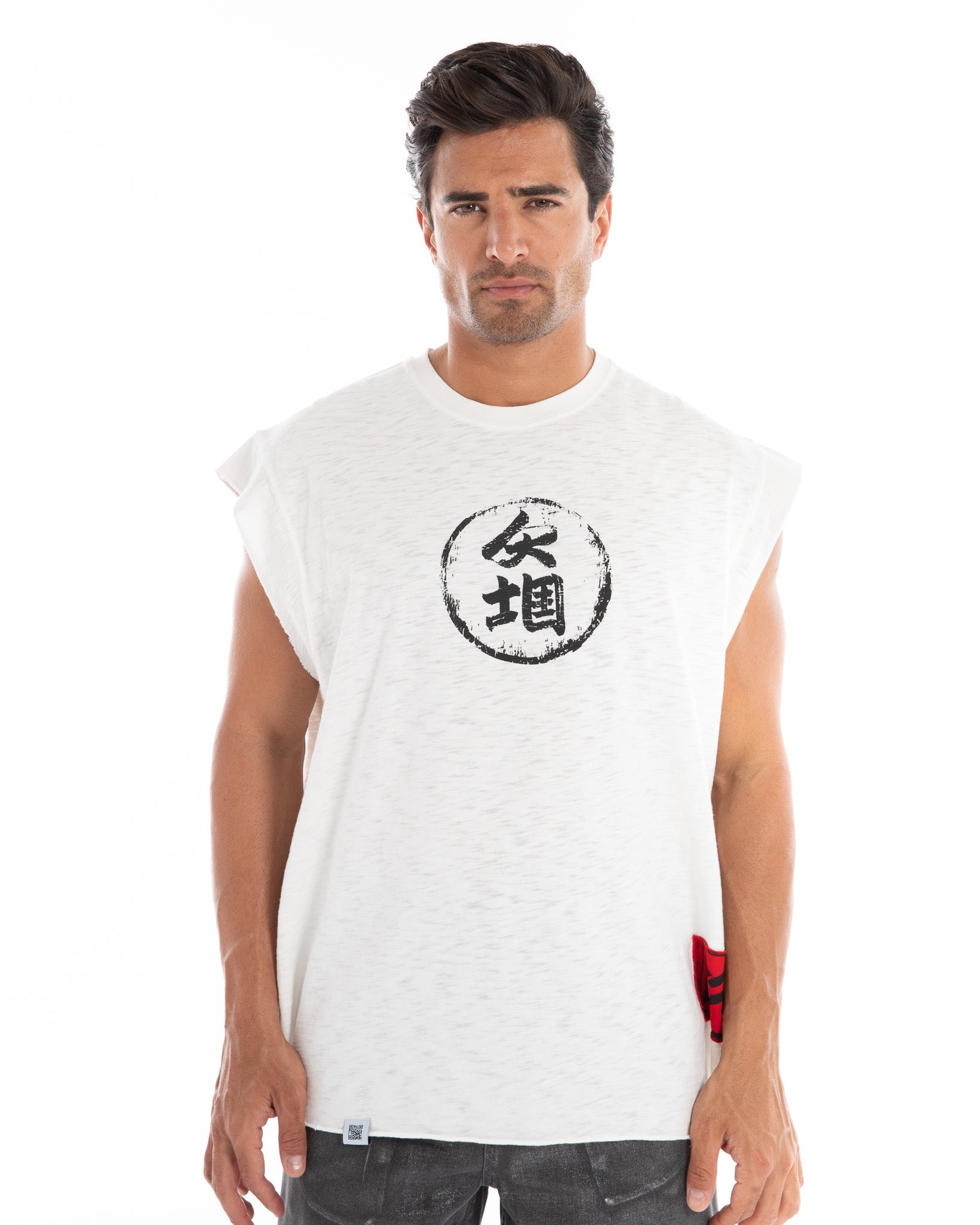 White Drop Shoulder Oversized T-shirt - Flashmob Nation