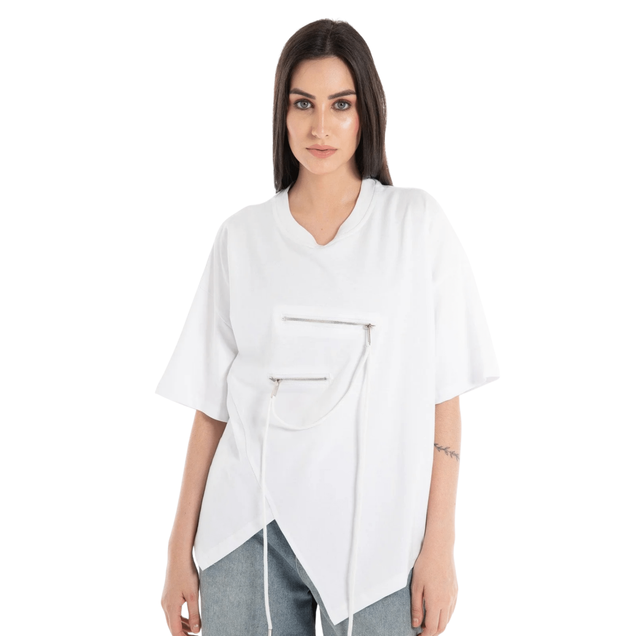 Women’s Asymmetric Streetwear Tee - Flashmob Nation