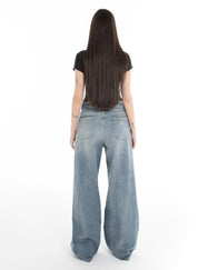 Women’s Baggy Denim Jeans - Flashmob Nation