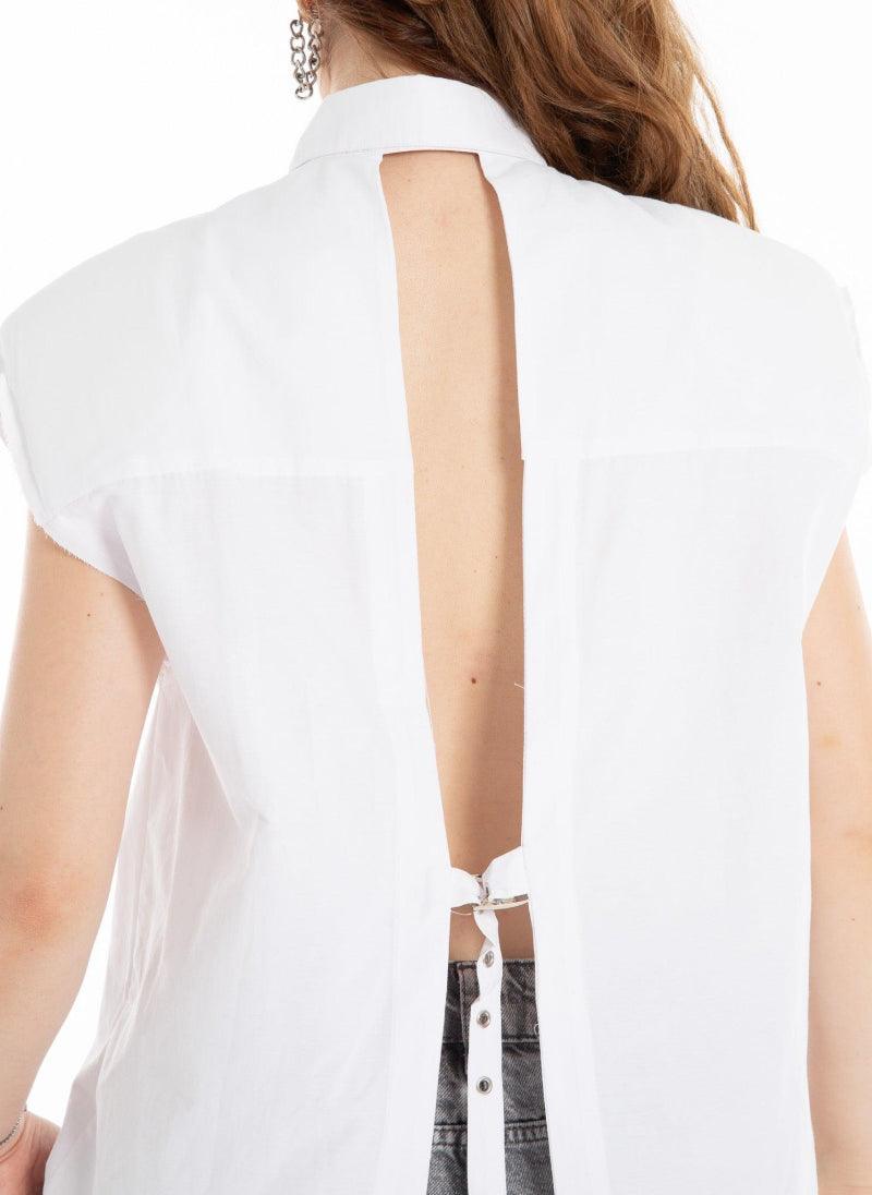 Women’s High Collar Sleeveless Shirt - Flashmob Nation