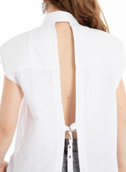 Women’s High Collar Sleeveless Shirt - Flashmob Nation