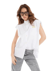 Women’s High Collar Sleeveless Shirt - Flashmob Nation