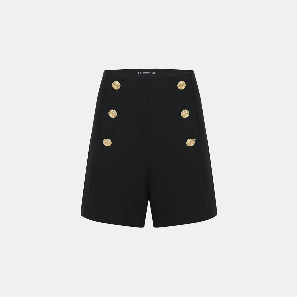 Women’s High Waist Black Buttoned Shorts – FM Streetwear - Flashmob Nation